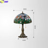 Tiffany Style Rose 16 Inches Table Lamp Stained Glass RT021613