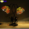 Tiffany Style Swan Frog 18-23 Inches Table Lamp Stained Glass ST021723
