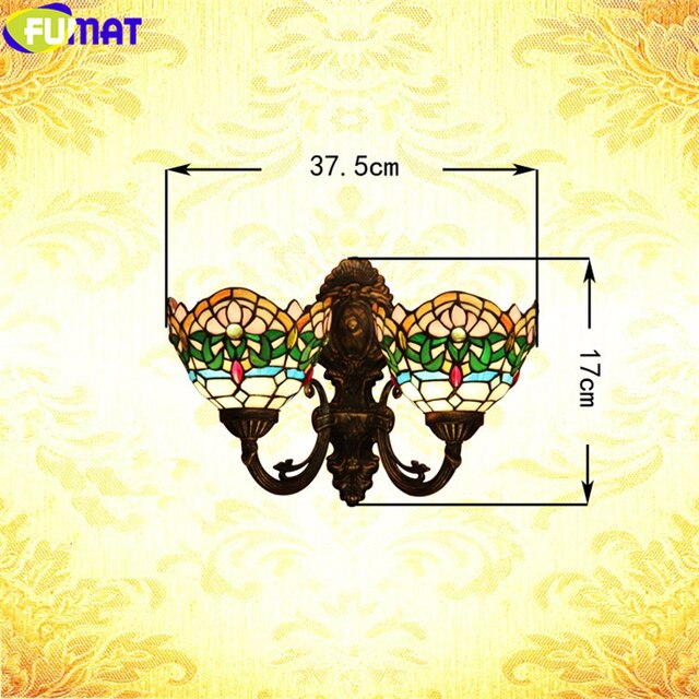 Tiffany Style Dragonfly 6-12 Inches Wall Lamp Stained Glass DW021621