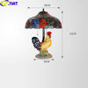 Tiffany Style Rose 16 Inches Table Lamp Stained Glass RT021509