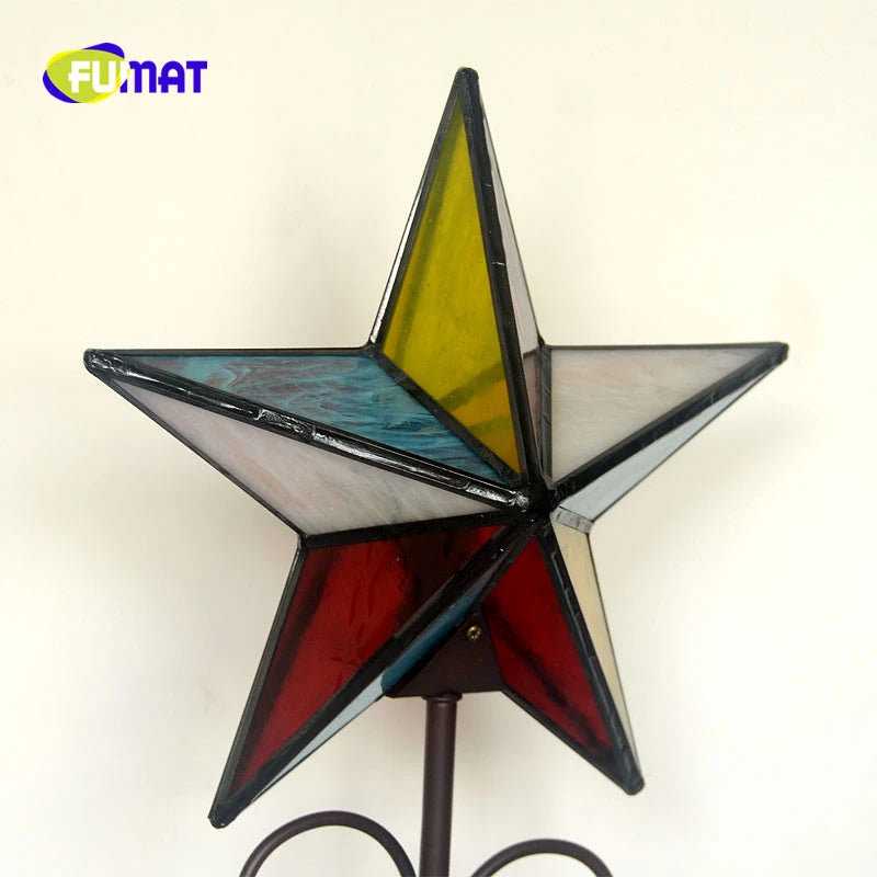 Tiffany Style Star 12 Inches Table Lamp Stained Glass ST022314
