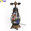 Tiffany Style Rose Vase 16 Inches Table Lamp Stained Glass RT021409