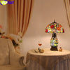 Tiffany Style Rose Vase 16 Inches Table Lamp Stained Glass RT021409