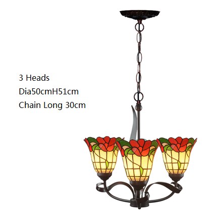 FUMAT Rose Green Leaf Pendant Lamp 7-24 Inches RP010346