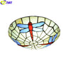 Tiffany Style Dragonfly 8 Inches Ceiling Lamp Stained Glass DC021618
