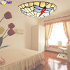 Tiffany Style Dragonfly 8 Inches Ceiling Lamp Stained Glass DC021618