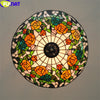Tiffany Style Rose Grape 12-20 Inches Ceiling Lamp Stained Glass RGC021301