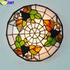 Tiffany Style Rose Grape 12-20 Inches Ceiling Lamp Stained Glass RGC021301