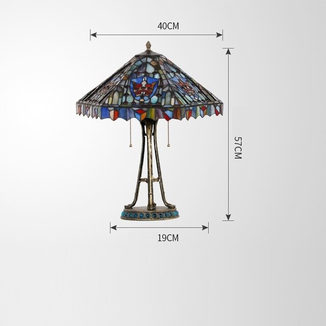 Tiffany Style Flower 16 Inches Table Lamp Stained Glass FT021507