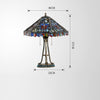 Tiffany Style Flower 16 Inches Table Lamp Stained Glass FT021507
