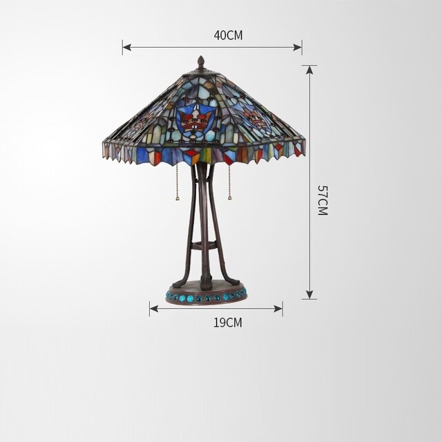 Tiffany Style Flower 16 Inches Table Lamp Stained Glass FT021507