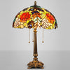 Tiffany Style Grape Rose 16 Inches Table Lamp Stained Glass GRT021510