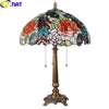 Tiffany Style Grape Rose 16 Inches Table Lamp Stained Glass GRT021510