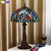 Tiffany Style Pink Rose 16 Inches Table Lamp Stained Glass RT021710