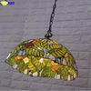 Tiffany Style Wisteria 18 Inches Pendant Lamp Stained Glass WP022201