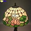 Tiffany Style Lotus 12 Inches Table Lamp Stained Glass LT021402