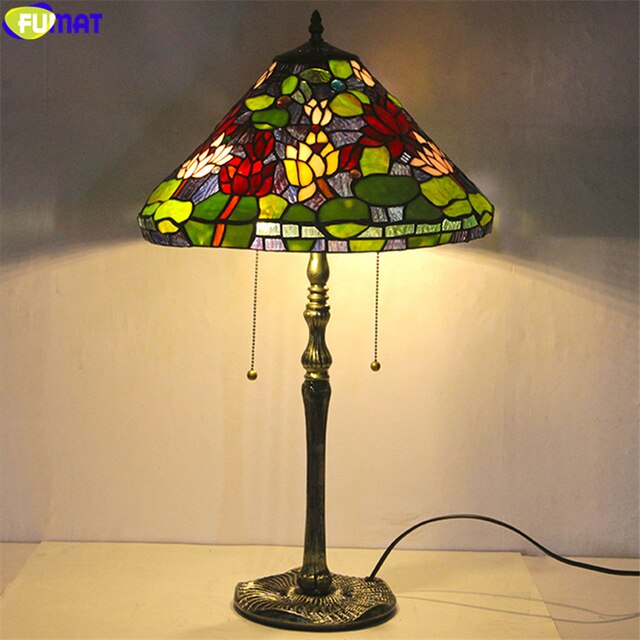 Tiffany Style Rose 16 Inches Table Lamp Stained Glass RT022006