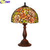 Tiffany Style Rose 12 Inches Table Lamp Stained Glass RT021309
