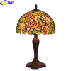 Tiffany Style Rose 12 Inches Table Lamp Stained Glass RT021309