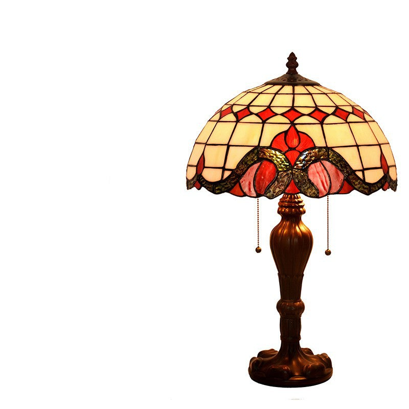 Tiffany Style Mediterranean 16 Inches Table Lamp Stained Glass MT022515