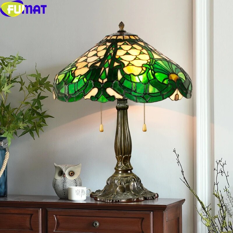 Tiffany Style Baroque 16 Inches Table Lamp Stained Glass BT021521