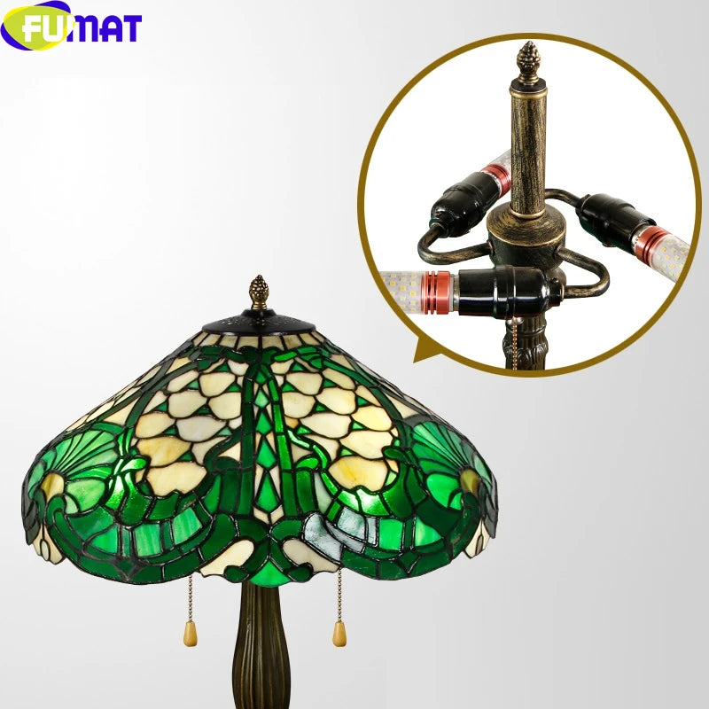 Tiffany Style Baroque 16 Inches Table Lamp Stained Glass BT021521
