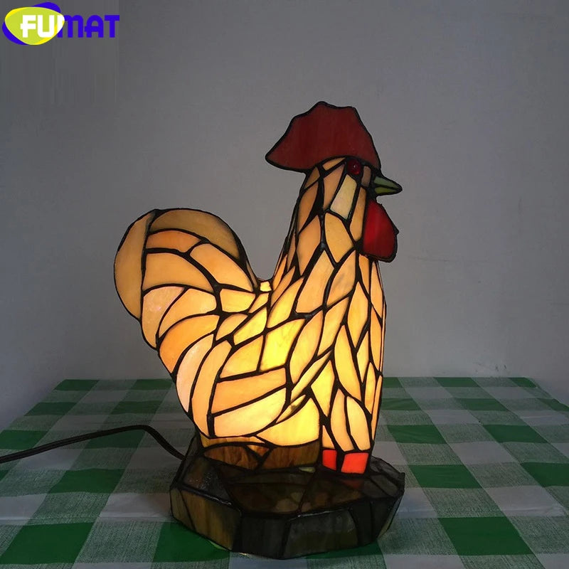Tiffany Style Frog 2.5-9.5 Inches Table Lamp Stained Glass FT021112