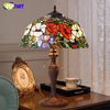 Tiffany Style Rose 16 Inches Table Lamp Stained Glass RT021108