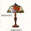 Tiffany Style Rose 16 Inches Table Lamp Stained Glass RT021108