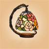 FUMAT Tiffany Style Rose 6 Inches Table Lamp Stained Glass RT020916