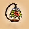 FUMAT Tiffany Style Rose 6 Inches Table Lamp Stained Glass RT020916