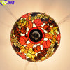 FUMAT Tiffany Style Sunflower 16-20 Inches Ceiling Lamp Stained Glass SC020907